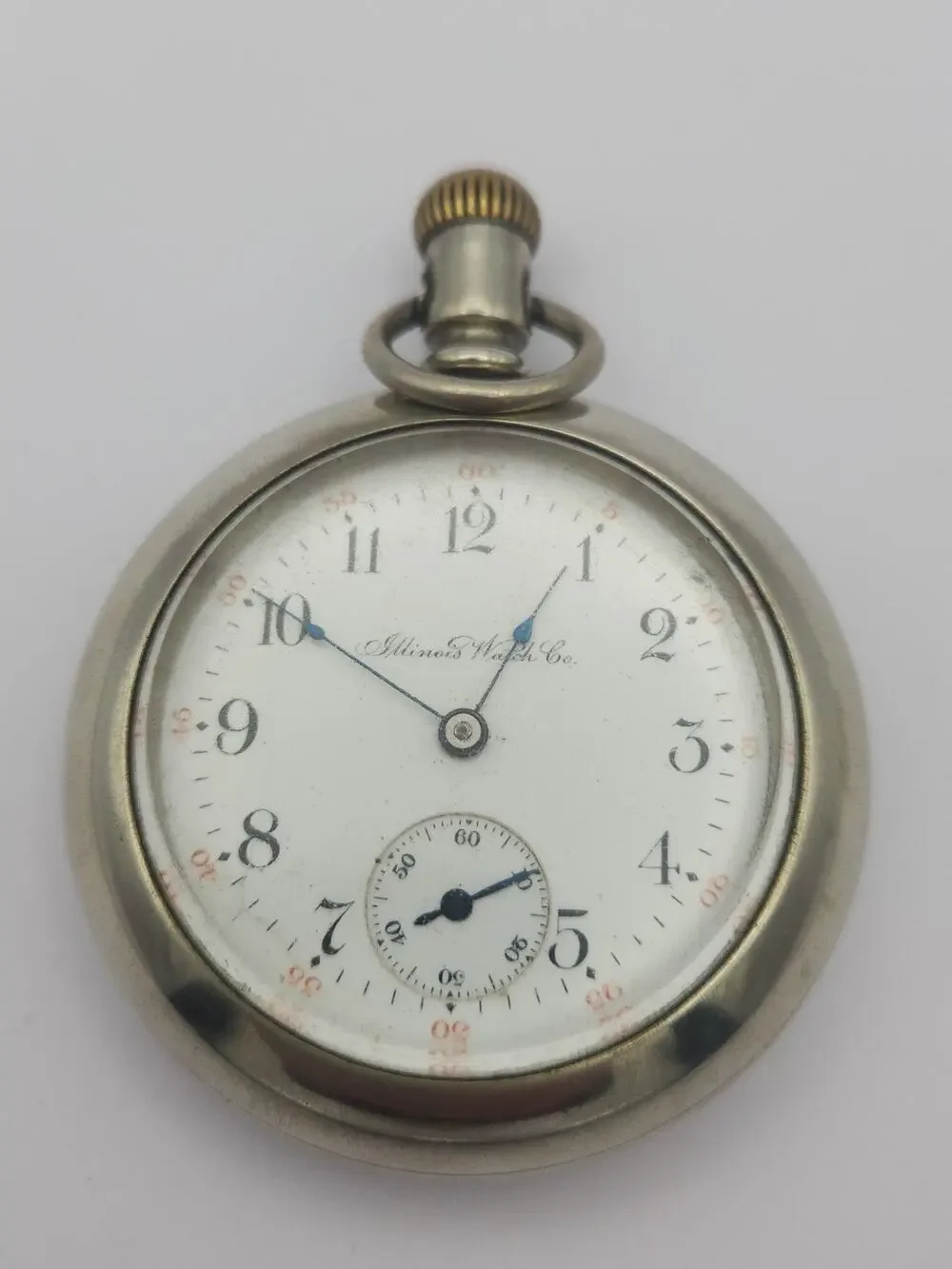 1907 ILLINOIS Watch Co. 17J Pocket Watch. Running w/ Issues.